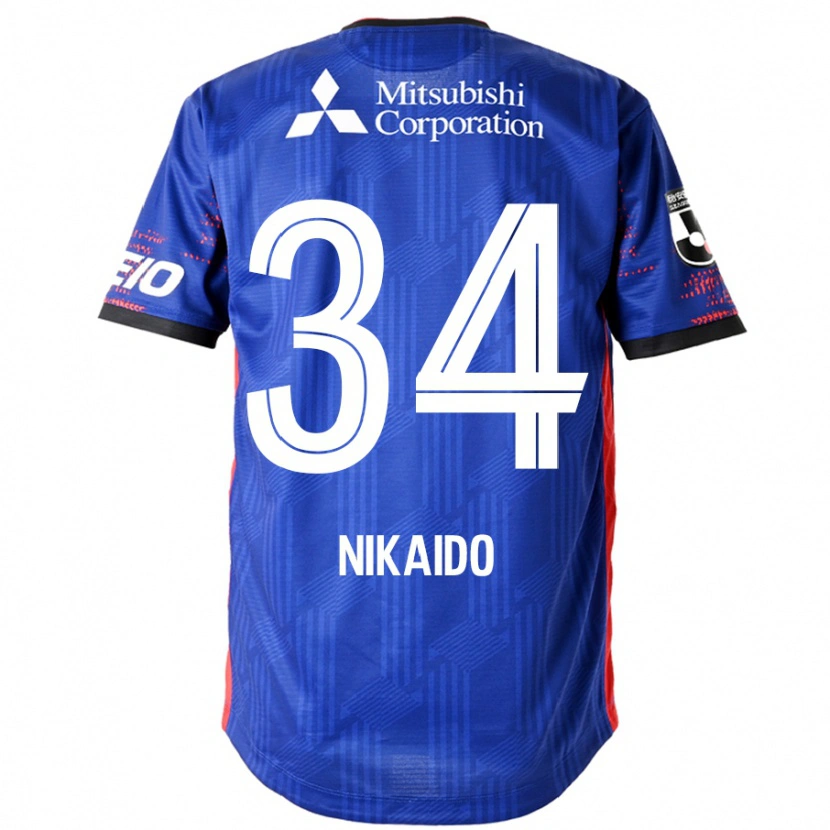 Danxen Mujer Camiseta Rintaro Nikaido #34 Azul Real Blanco 1ª Equipación 2025/26 La Camisa México