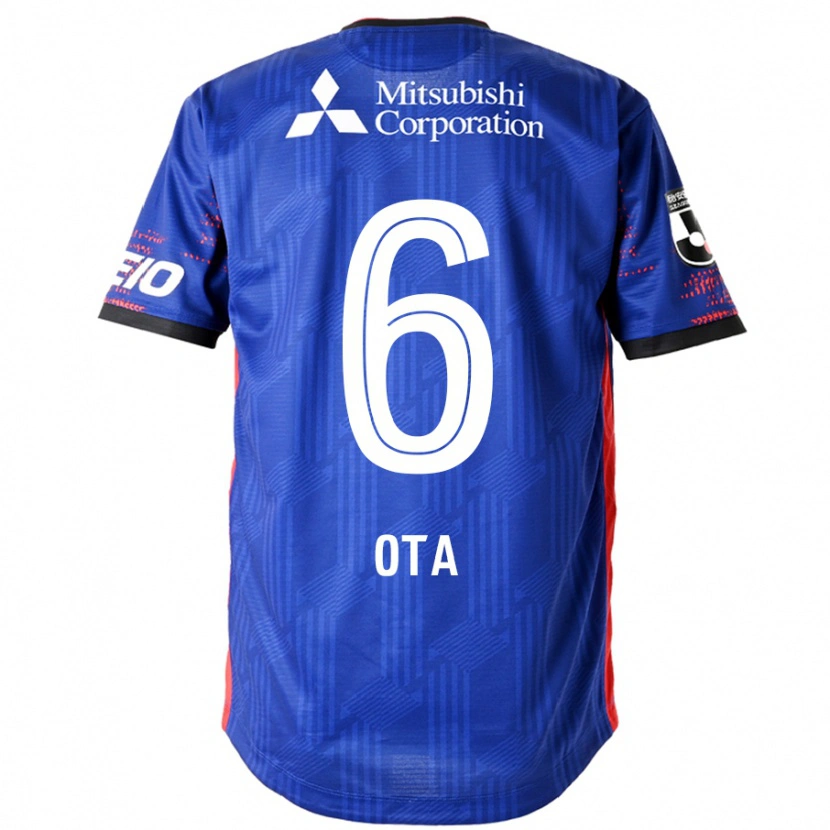 Danxen Mujer Camiseta Kosuke Ota #6 Azul Real Blanco 1ª Equipación 2025/26 La Camisa México