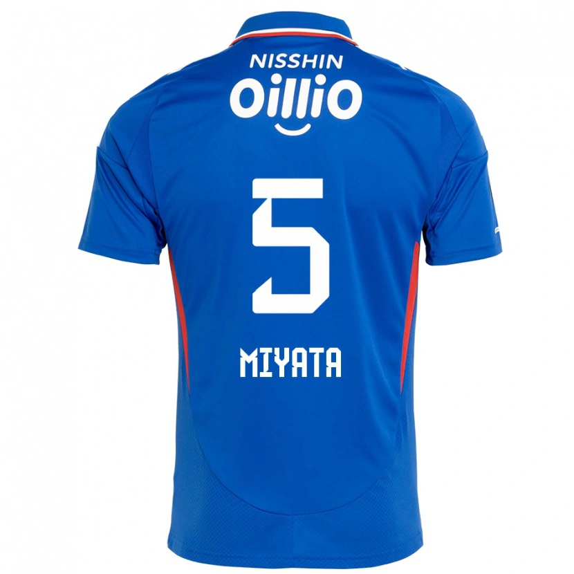 Danxen Mujer Camiseta Haru Miyata #5 Blanco Azul Real 1ª Equipación 2025/26 La Camisa México