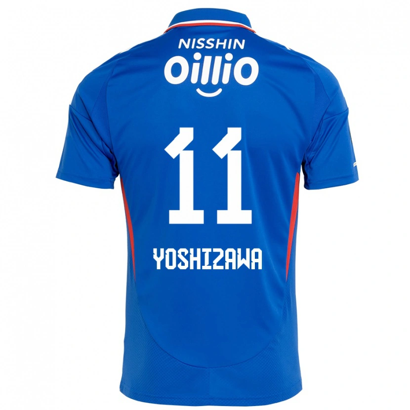 Danxen Mujer Camiseta Mirai Yoshizawa #11 Azul Real Blanco 1ª Equipación 2025/26 La Camisa México