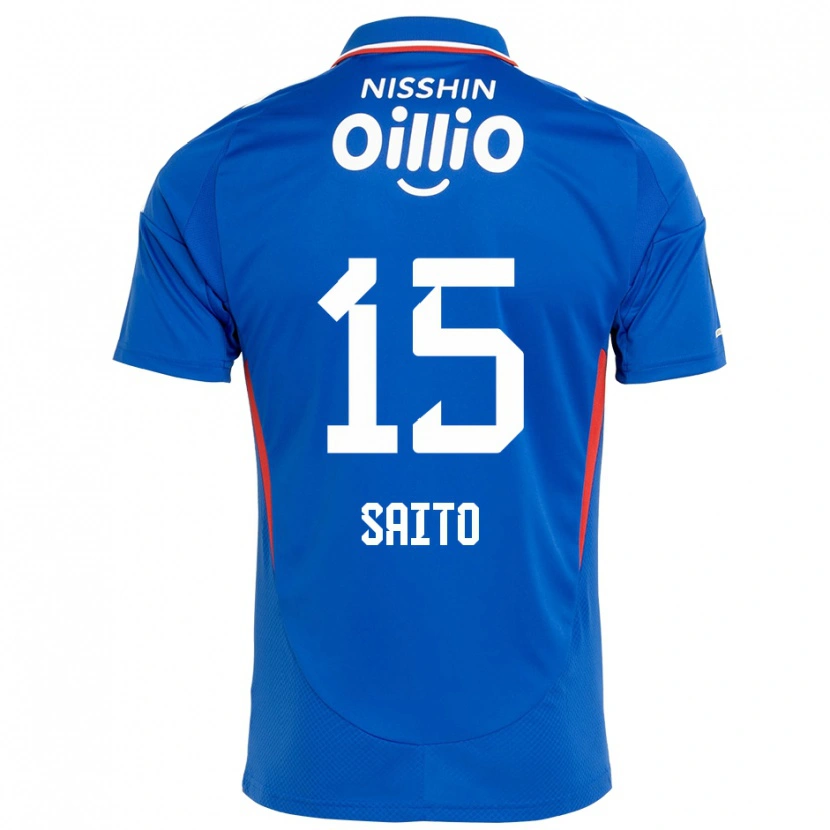 Danxen Mujer Camiseta Haru Saito #15 Blanco Azul Real 1ª Equipación 2025/26 La Camisa México