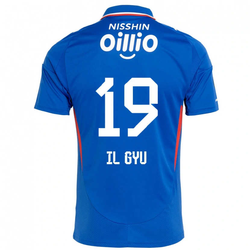 Danxen Mujer Camiseta Il-Gyu Park #19 Blanco Azul Real 1ª Equipación 2025/26 La Camisa México