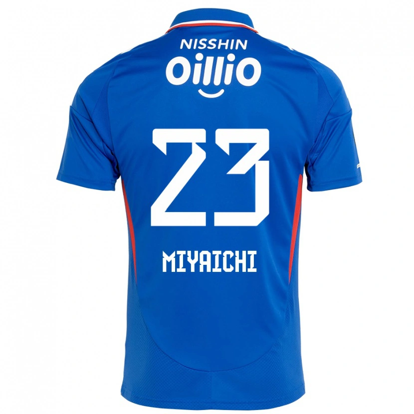 Danxen Mujer Camiseta Ryo Miyaichi #23 Blanco Azul Real 1ª Equipación 2025/26 La Camisa México