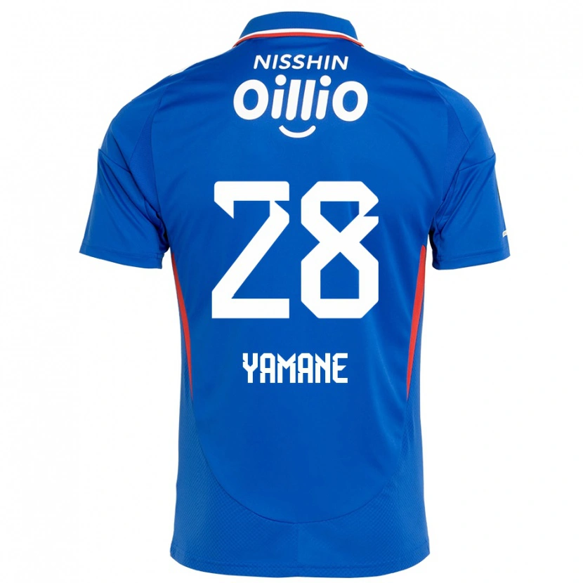 Danxen Mujer Camiseta Riku Yamane #28 Blanco Azul Real 1ª Equipación 2025/26 La Camisa México