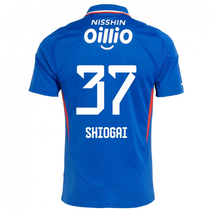 Danxen Mujer Camiseta Kento Shiogai #37 Blanco Azul Real 1ª Equipación 2025/26 La Camisa México