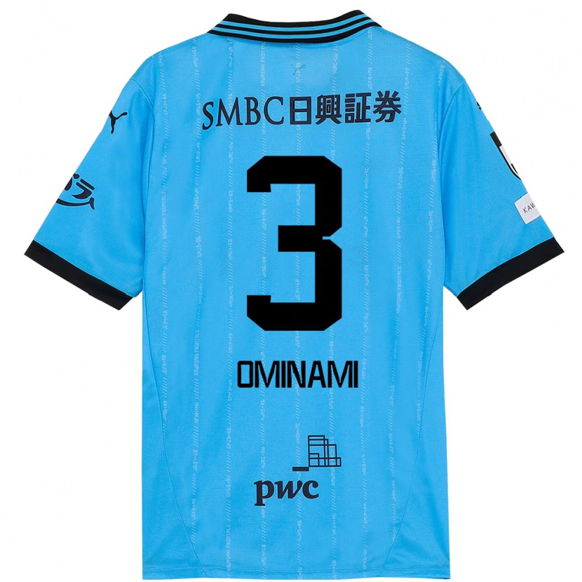Danxen Mujer Camiseta Takuma Ominami #3 Blanco Azul Celeste 1ª Equipación 2025/26 La Camisa México