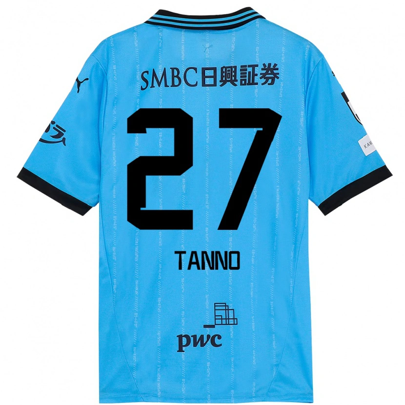 Danxen Mujer Camiseta Kenta Tanno #27 Azul Celeste Negro 1ª Equipación 2025/26 La Camisa México