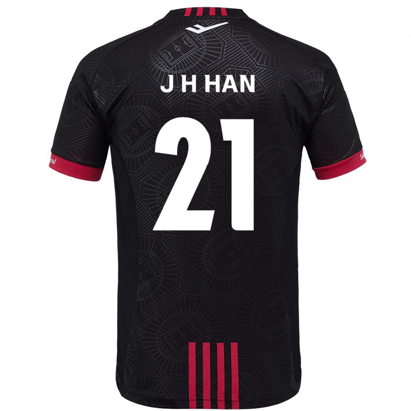 Danxen Mujer Camiseta Jun-Hee Han #21 Blanco Negro 1ª Equipación 2025/26 La Camisa México