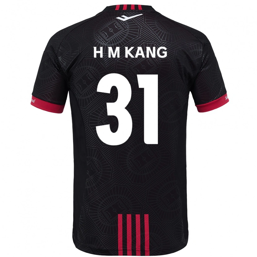 Danxen Mujer Camiseta Hyeon-Mu Kang #31 Blanco Negro 1ª Equipación 2025/26 La Camisa México