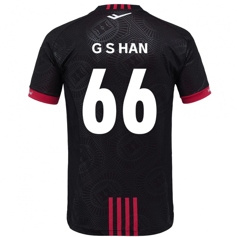 Danxen Mujer Camiseta Seung-Gyu Han #66 Blanco Negro 1ª Equipación 2025/26 La Camisa México