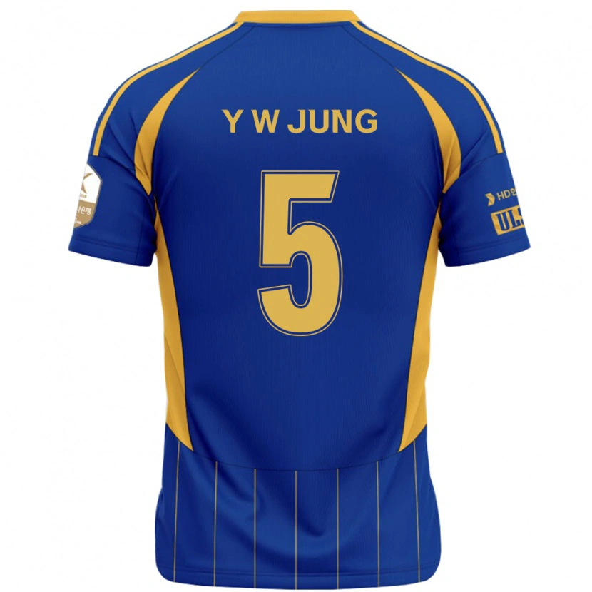 Danxen Mujer Camiseta Woo-Young Jung #5 Blanco Azul Celeste 1ª Equipación 2025/26 La Camisa México