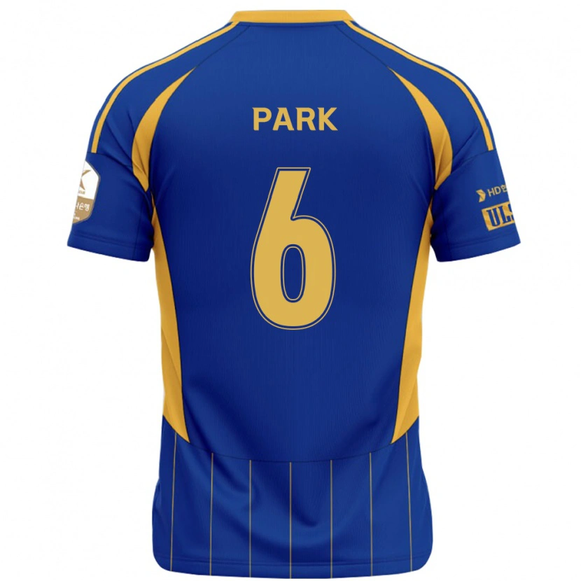 Danxen Mujer Camiseta Jun Park #6 Blanco Azul Celeste 1ª Equipación 2025/26 La Camisa México
