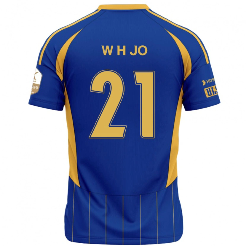 Danxen Mujer Camiseta Hyeon-Woo Jo #21 Blanco Azul Celeste 1ª Equipación 2025/26 La Camisa México