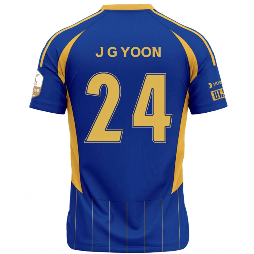 Danxen Mujer Camiseta Jong-Gyu Yoon #24 Blanco Azul Celeste 1ª Equipación 2025/26 La Camisa México