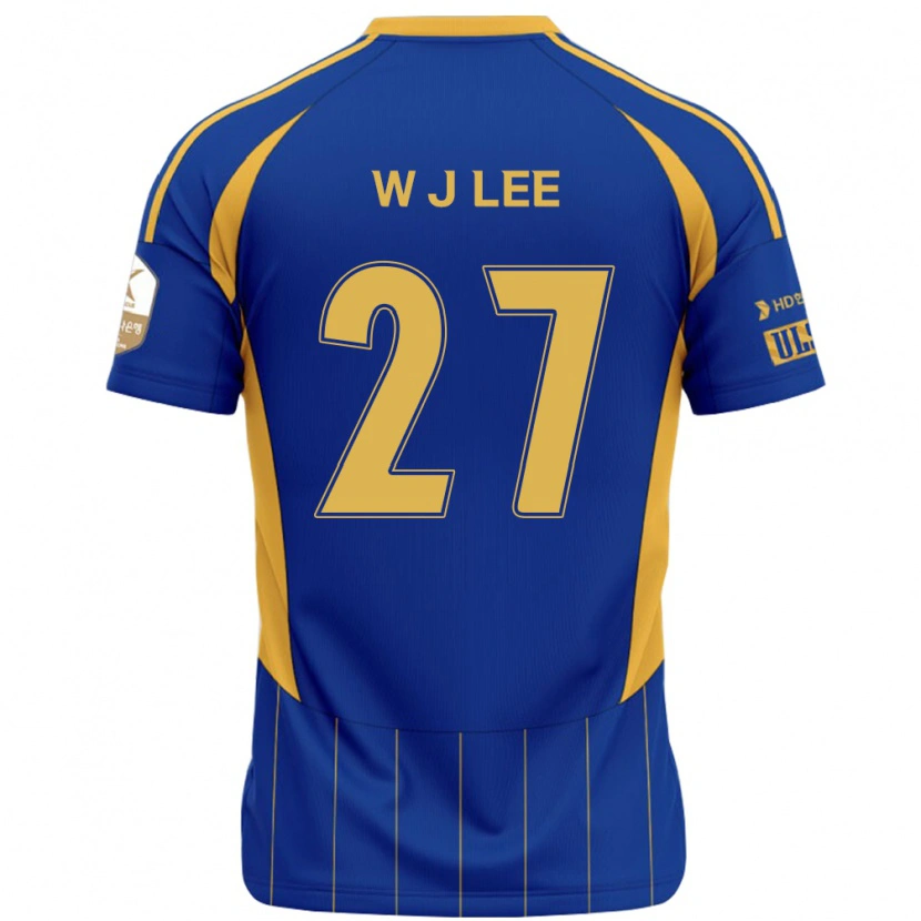 Danxen Mujer Camiseta Ji-Woo Lee #27 Blanco Azul Celeste 1ª Equipación 2025/26 La Camisa México