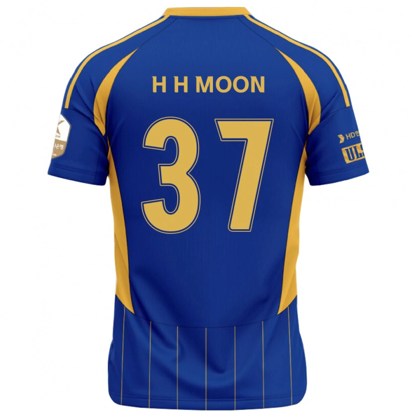 Danxen Mujer Camiseta Hyeon-Ho Moon #37 Blanco Azul Celeste 1ª Equipación 2025/26 La Camisa México