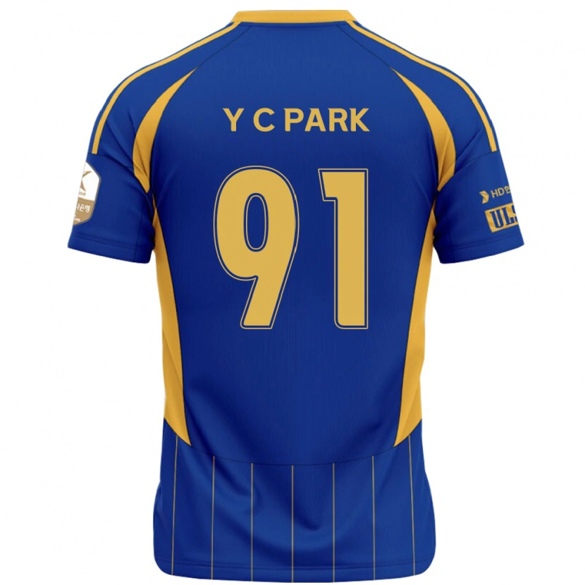 Danxen Mujer Camiseta Chu-Young Park #91 Blanco Azul Celeste 1ª Equipación 2025/26 La Camisa México