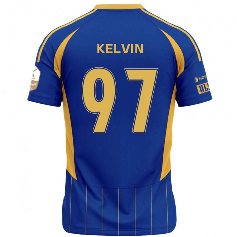 Danxen Mujer Camiseta Kelvin #97 Blanco Azul Celeste 1ª Equipación 2025/26 La Camisa México