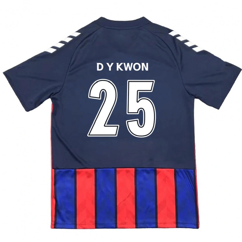 Danxen Mujer Camiseta Do-Yeong Kwon #25 Azul Real Rojo 1ª Equipación 2025/26 La Camisa México