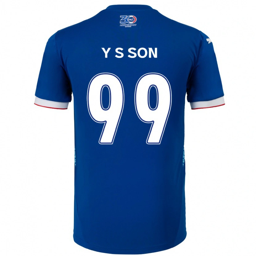 Danxen Mujer Camiseta Suk-Yong Son #99 Blanco Azul Real 1ª Equipación 2025/26 La Camisa México