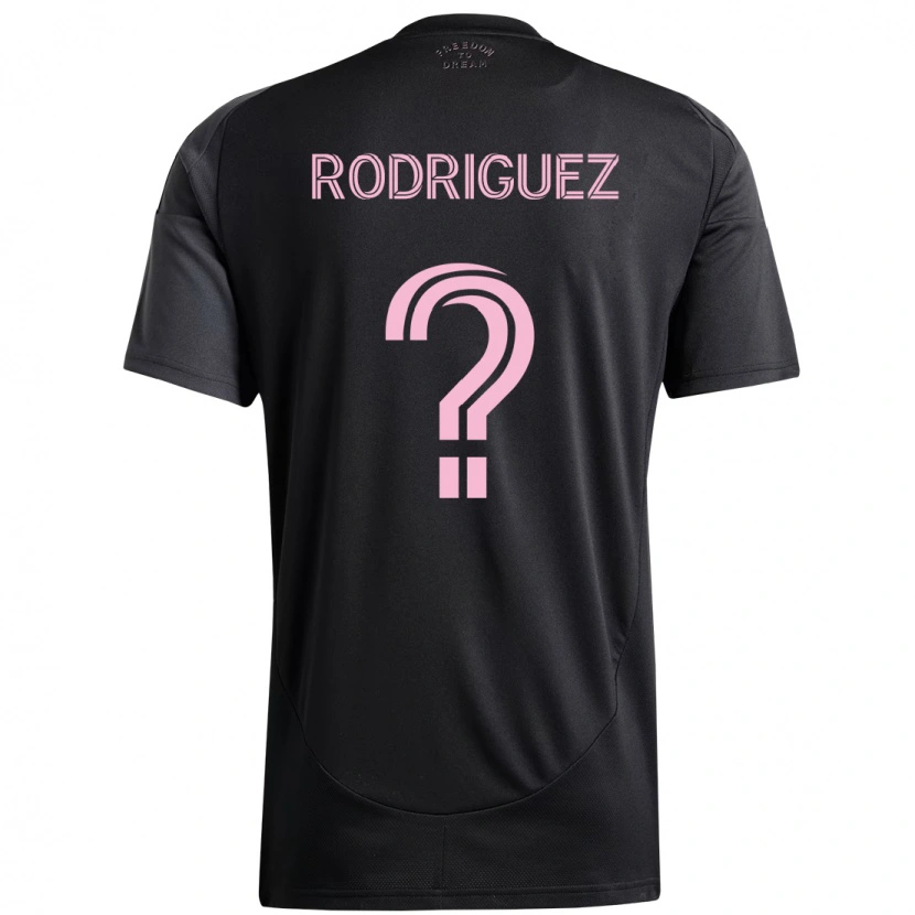 Danxen Mujer Camiseta Emerson Rodríguez #0 Rosa Negro 2ª Equipación 2025/26 La Camisa México