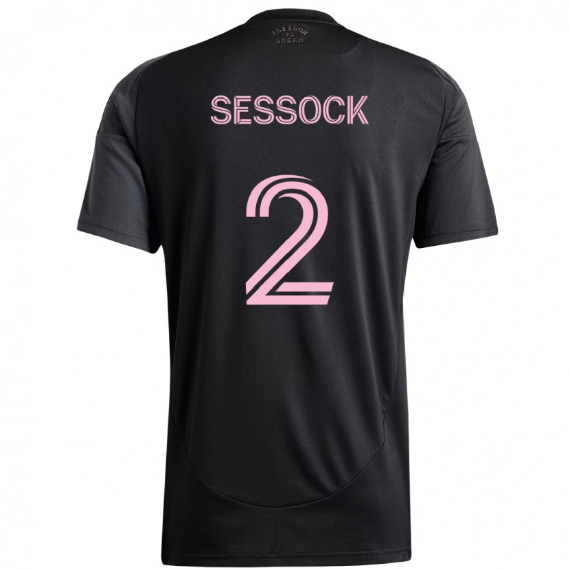 Danxen Mujer Camiseta Nykolas Sessock #2 Rosa Negro 2ª Equipación 2025/26 La Camisa México