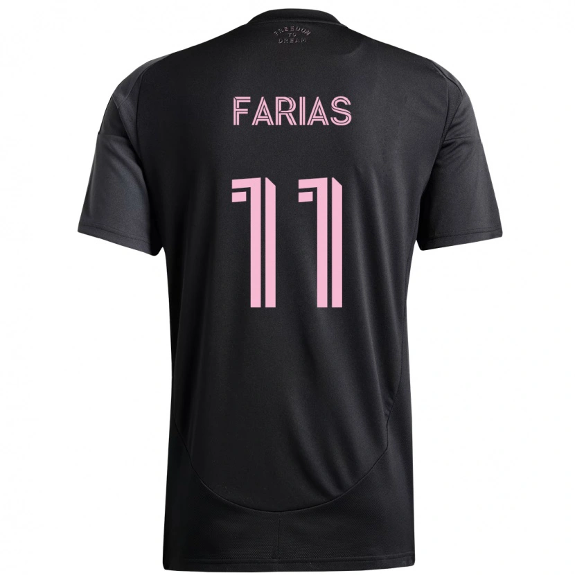 Danxen Mujer Camiseta Facundo Farías #11 Rosa Negro 2ª Equipación 2025/26 La Camisa México