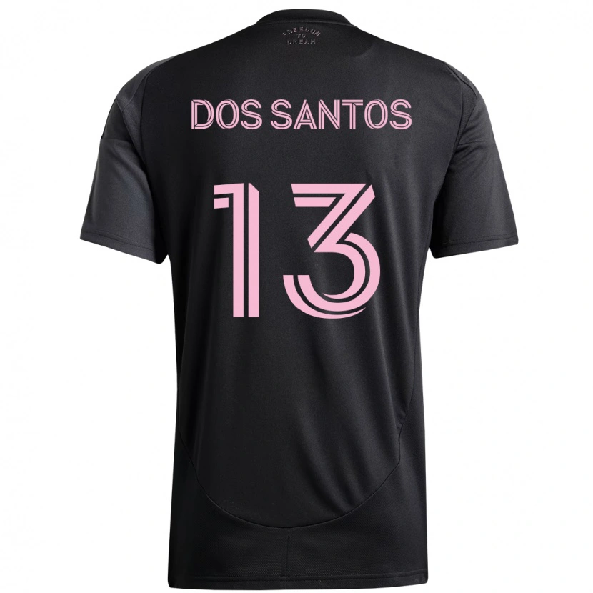 Danxen Mujer Camiseta Cj Dos Santos #13 Rosa Negro 2ª Equipación 2025/26 La Camisa México