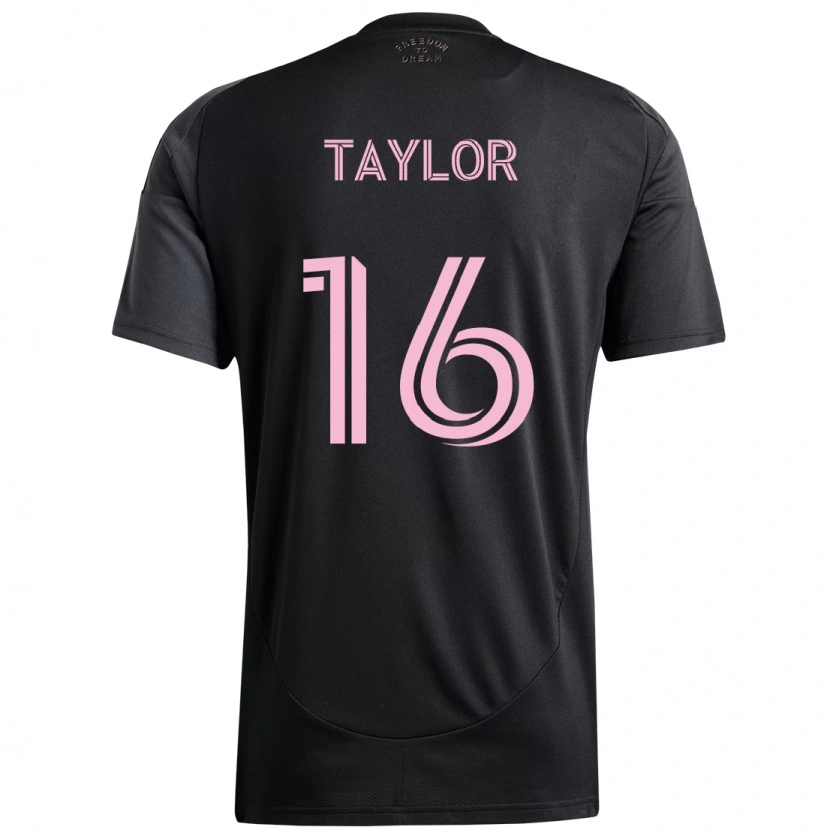 Danxen Mujer Camiseta Robert Taylor #16 Rosa Negro 2ª Equipación 2025/26 La Camisa México