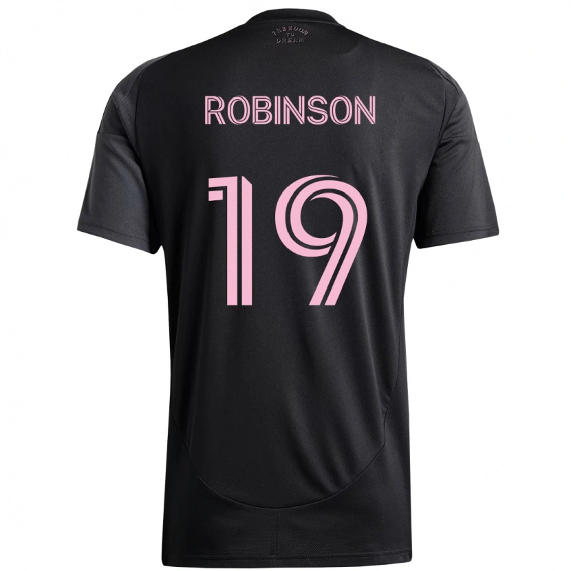 Danxen Mujer Camiseta Robbie Robinson #19 Rosa Negro 2ª Equipación 2025/26 La Camisa México