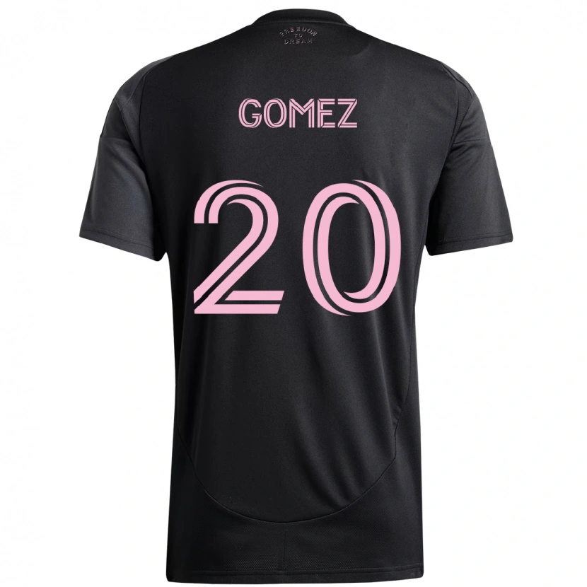 Danxen Mujer Camiseta Diego Gómez #20 Rosa Negro 2ª Equipación 2025/26 La Camisa México