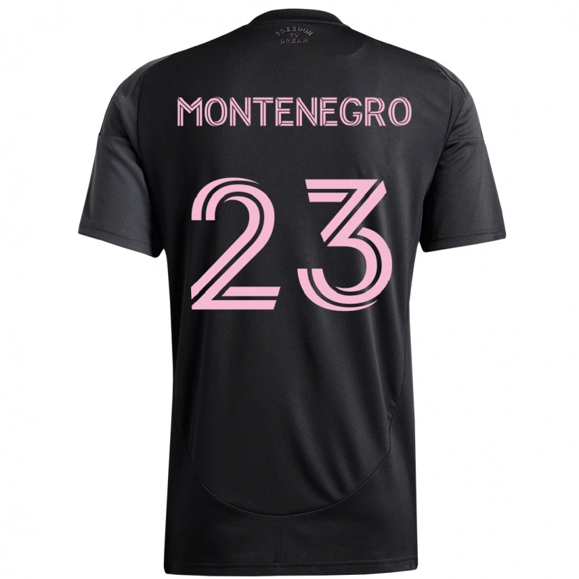 Danxen Mujer Camiseta Ricardo Montenegro #23 Rosa Negro 2ª Equipación 2025/26 La Camisa México
