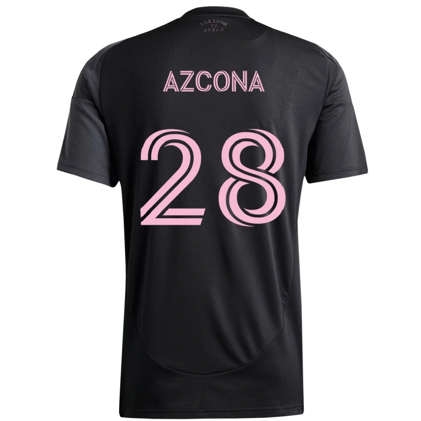 Danxen Mujer Camiseta Edison Azcona #28 Rosa Negro 2ª Equipación 2025/26 La Camisa México