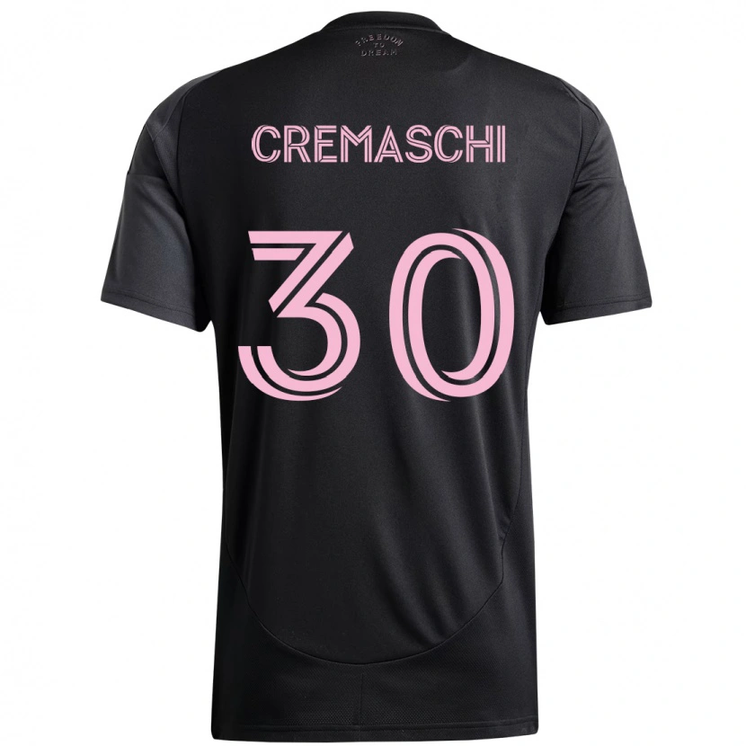 Danxen Mujer Camiseta Benja Cremaschi #30 Rosa Negro 2ª Equipación 2025/26 La Camisa México