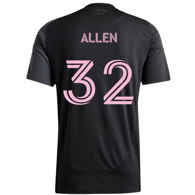 Danxen Mujer Camiseta Noah Allen #32 Rosa Negro 2ª Equipación 2025/26 La Camisa México