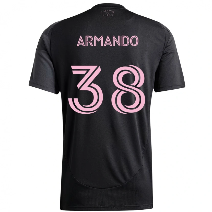Danxen Mujer Camiseta Máximo Armando #38 Rosa Negro 2ª Equipación 2025/26 La Camisa México