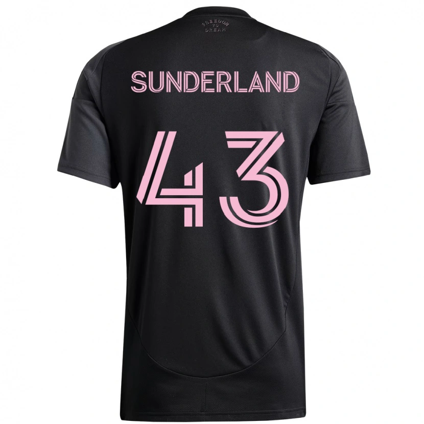 Danxen Mujer Camiseta Lawson Sunderland #43 Rosa Negro 2ª Equipación 2025/26 La Camisa México
