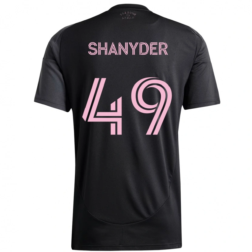 Danxen Mujer Camiseta Shanyder Borgelin #49 Rosa Negro 2ª Equipación 2025/26 La Camisa México