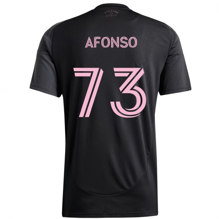 Danxen Mujer Camiseta Leo Afonso #73 Rosa Negro 2ª Equipación 2025/26 La Camisa México