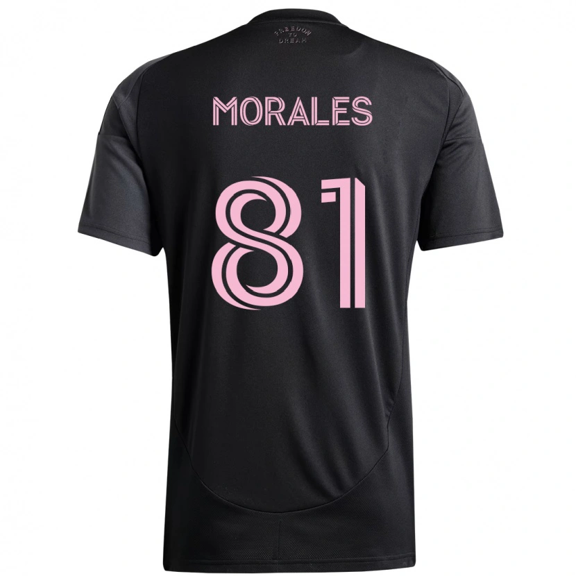 Danxen Mujer Camiseta Santiago Morales #81 Rosa Negro 2ª Equipación 2025/26 La Camisa México
