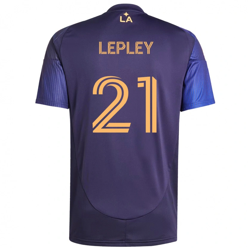 Danxen Mujer Camiseta Tucker Lepley #21 Morado Azul 2ª Equipación 2025/26 La Camisa México