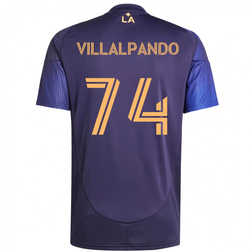 Danxen Mujer Camiseta Sergio Villalpando #74 Blanco Amarillo 2ª Equipación 2025/26 La Camisa México