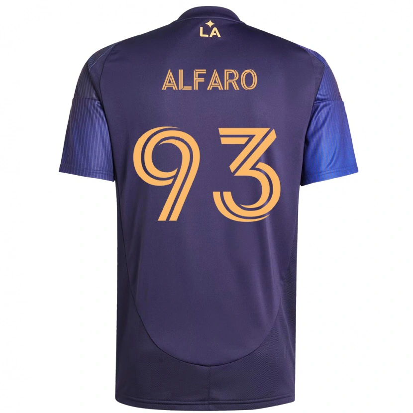 Danxen Mujer Camiseta Tony Alfaro #93 Blanco Amarillo 2ª Equipación 2025/26 La Camisa México