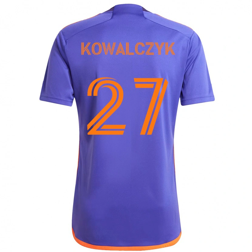 Danxen Mujer Camiseta Sebastian Kowalczyk #27 Morado Naranja 2ª Equipación 2025/26 La Camisa México