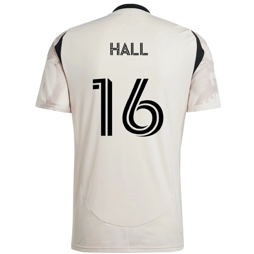 Danxen Mujer Camiseta Julian Hall #16 Rojo Negro 2ª Equipación 2025/26 La Camisa México