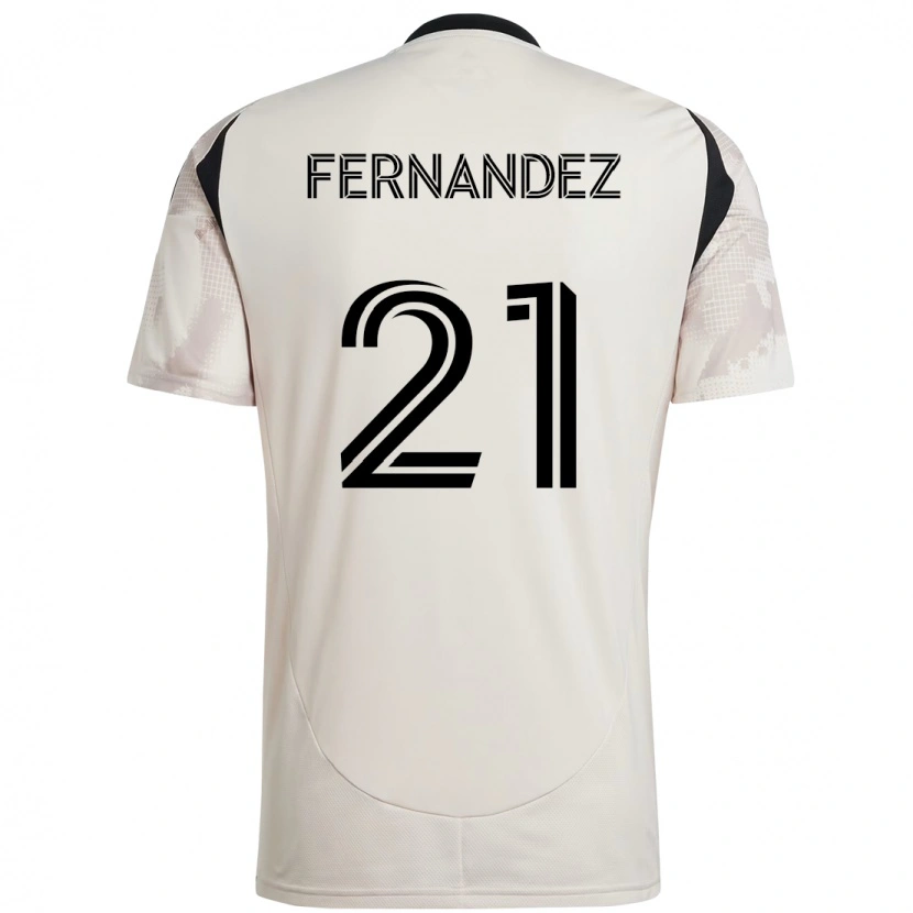 Danxen Mujer Camiseta Omir Fernandez #21 Rojo Negro 2ª Equipación 2025/26 La Camisa México