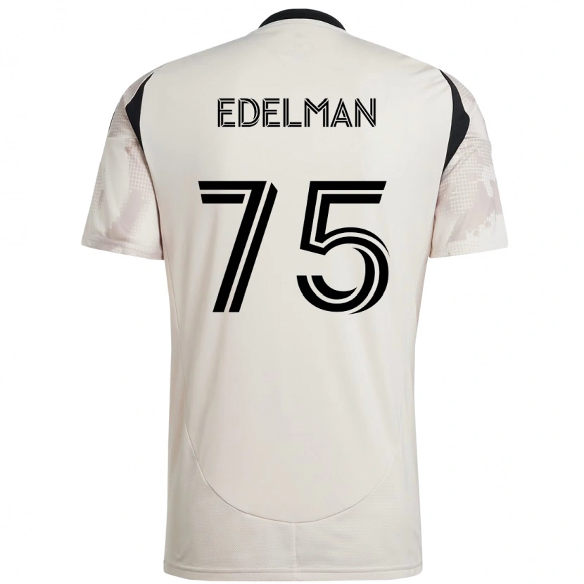 Danxen Mujer Camiseta Daniel Edelman #75 Rojo Negro 2ª Equipación 2025/26 La Camisa México