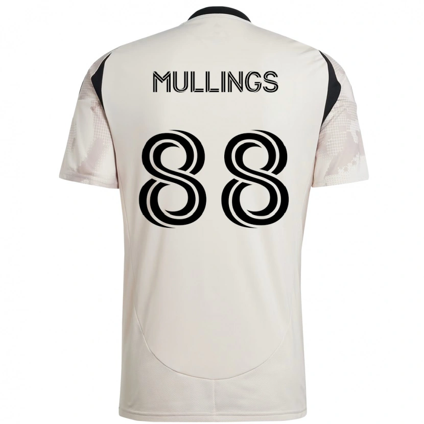 Danxen Mujer Camiseta O'vonte Mullings #88 Beige Negro 2ª Equipación 2025/26 La Camisa México