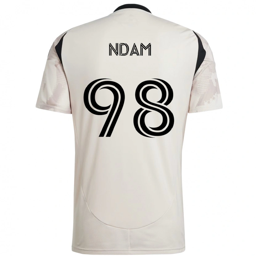 Danxen Mujer Camiseta Hassan Ndam #98 Rojo Negro 2ª Equipación 2025/26 La Camisa México