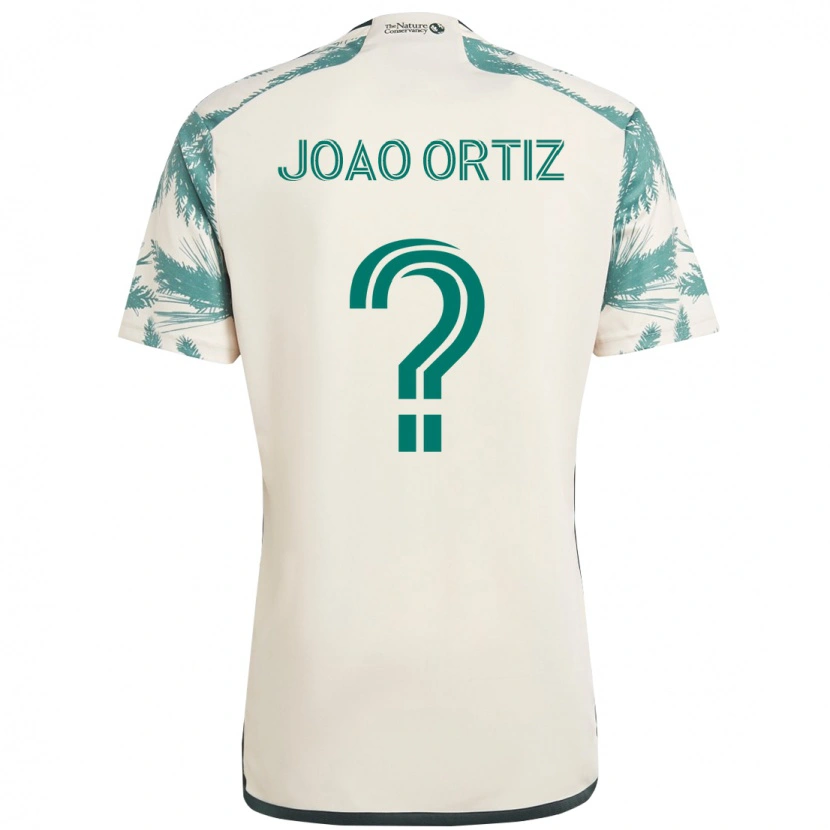 Danxen Mujer Camiseta Joao Ortiz #0 Negro Marrón 2ª Equipación 2025/26 La Camisa México